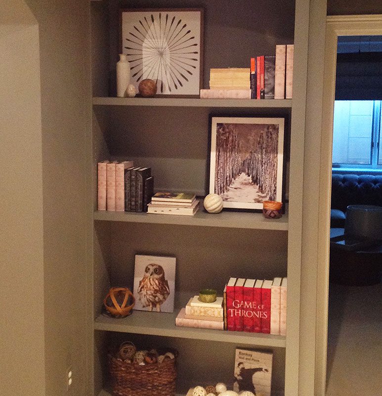 Charleston custom built bookshelves